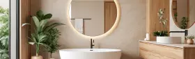 Душевая зона для маленькой ниши в ванной
