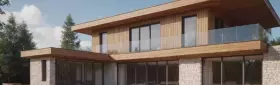 Отделка фасада под дерево с использованием современных технологий