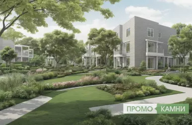 Контраст светлых и тёмных листьев в полутени