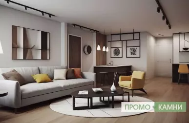 Уютная гостиная для всей семьи для комфортного отдыха